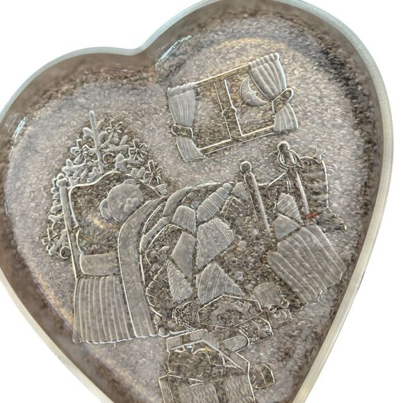 Vtg '80's Mikasa Walther Crystal W Germany Heart-Shaped Serving BearTray Platter - Picture 11 of 14